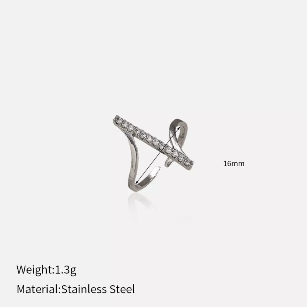 Irregular Rhinestone Ring