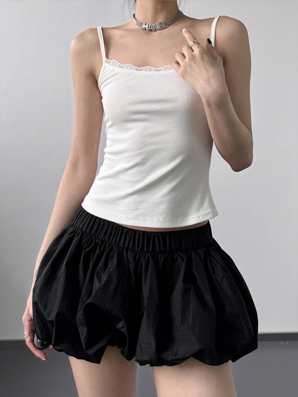 Lace Trim Cami Top