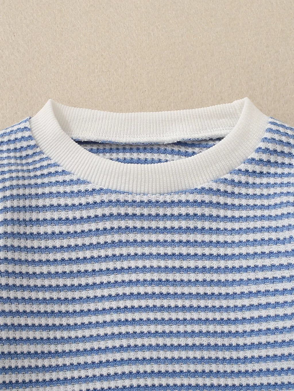 Children's Striped Long Sleeve Top and Pants Set