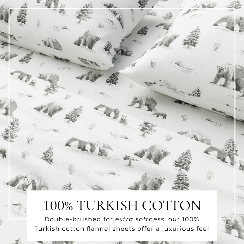 Turkish Cotton Flannel Sheet - Lakeview Collection