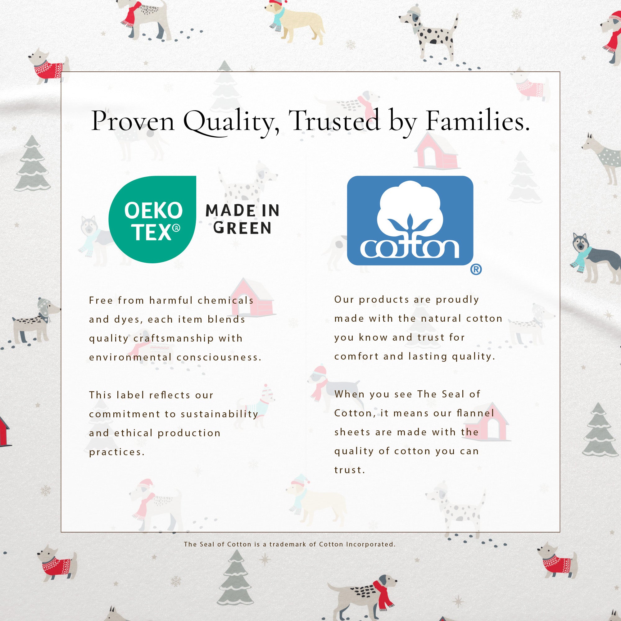 Turkish Cotton Christmas Flannel Sheet Set - Whittaker Collection