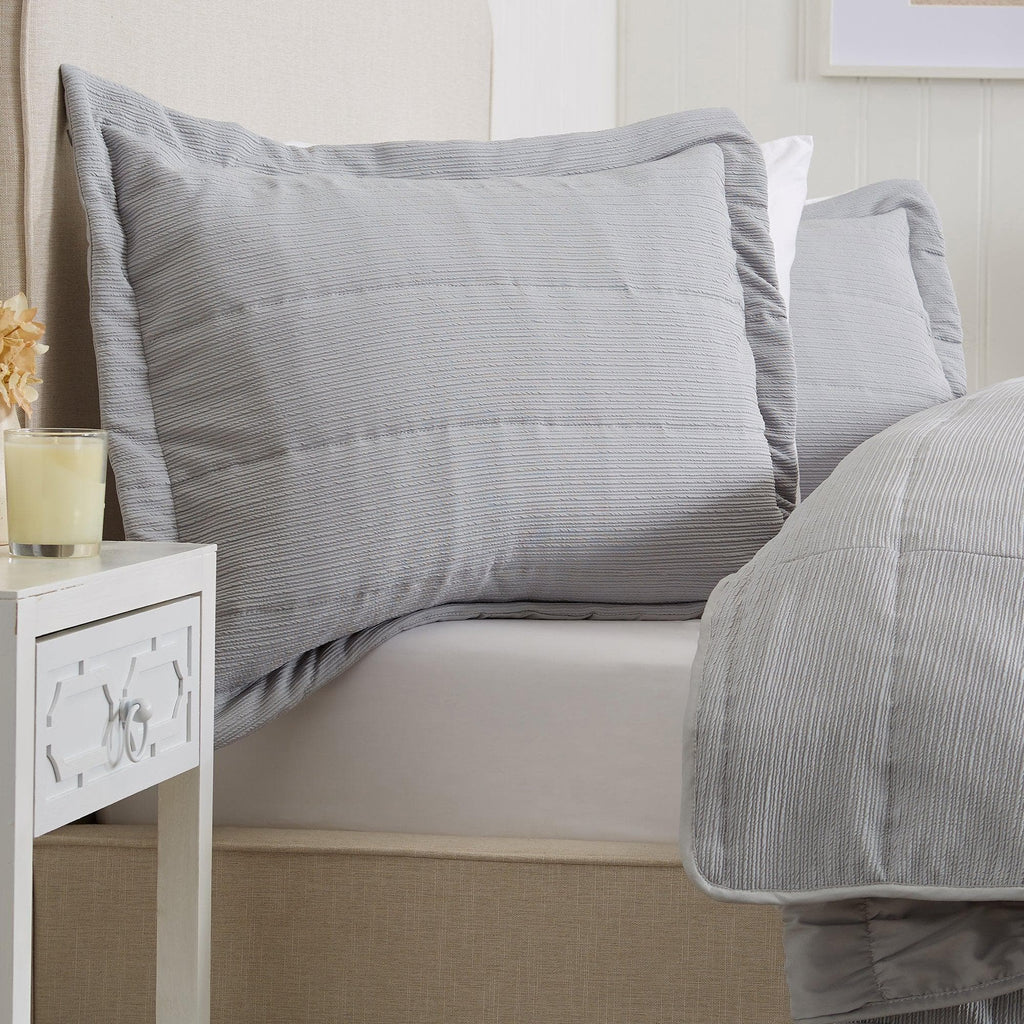 Textured Striped Quilt Set - Ellie Collection