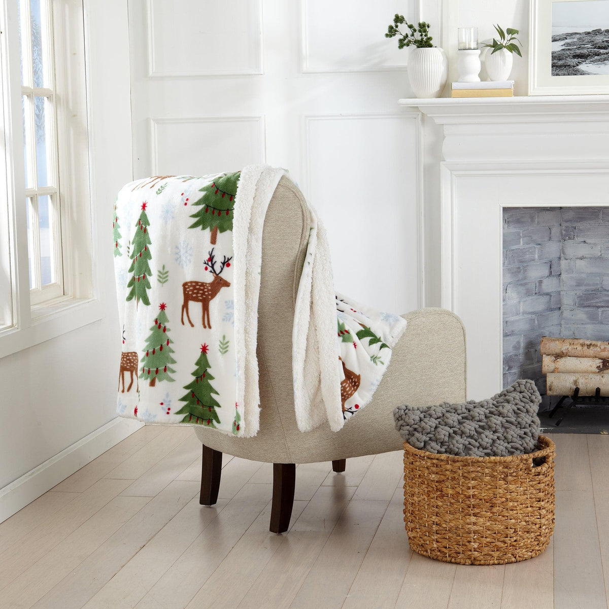 Sherpa Throw Blanket - Eve Collection