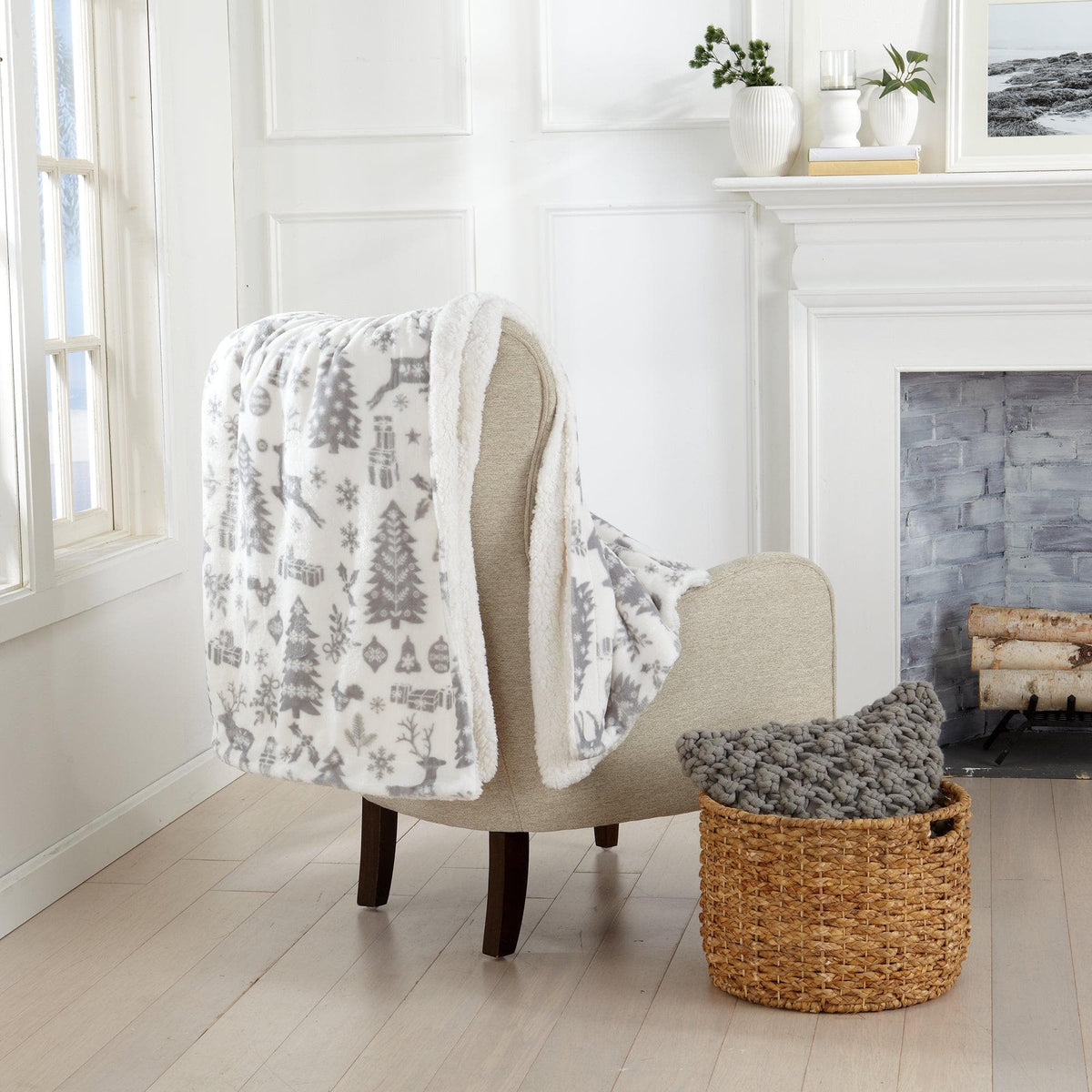 Sherpa Throw Blanket - Eve Collection