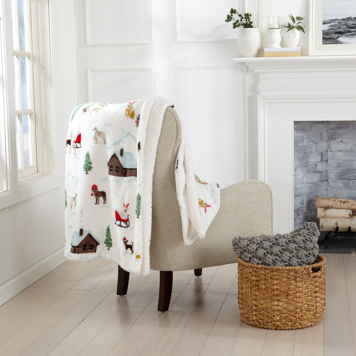 Sherpa Throw Blanket - Eve Collection