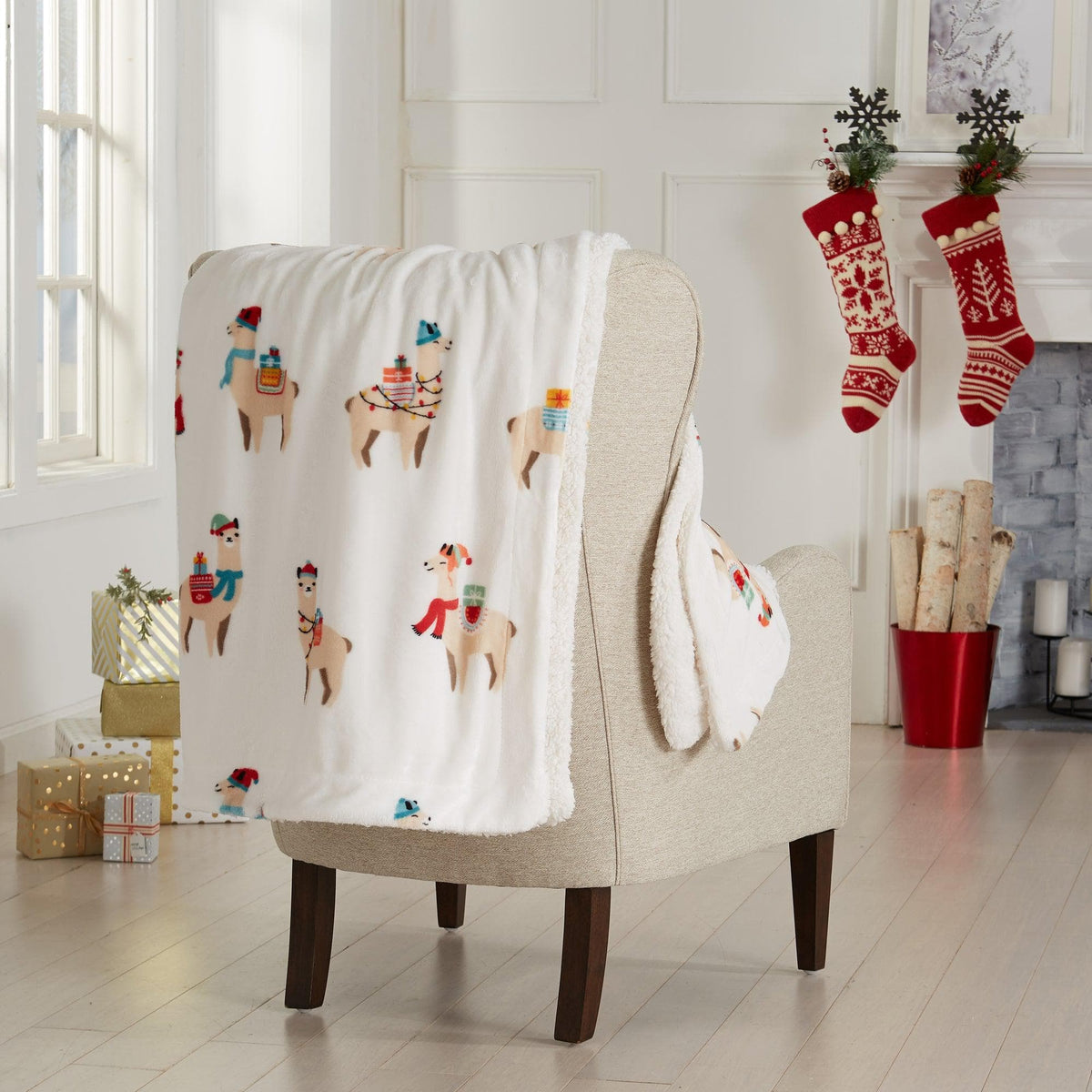 Holiday Sherpa Throw - Esmay Collection