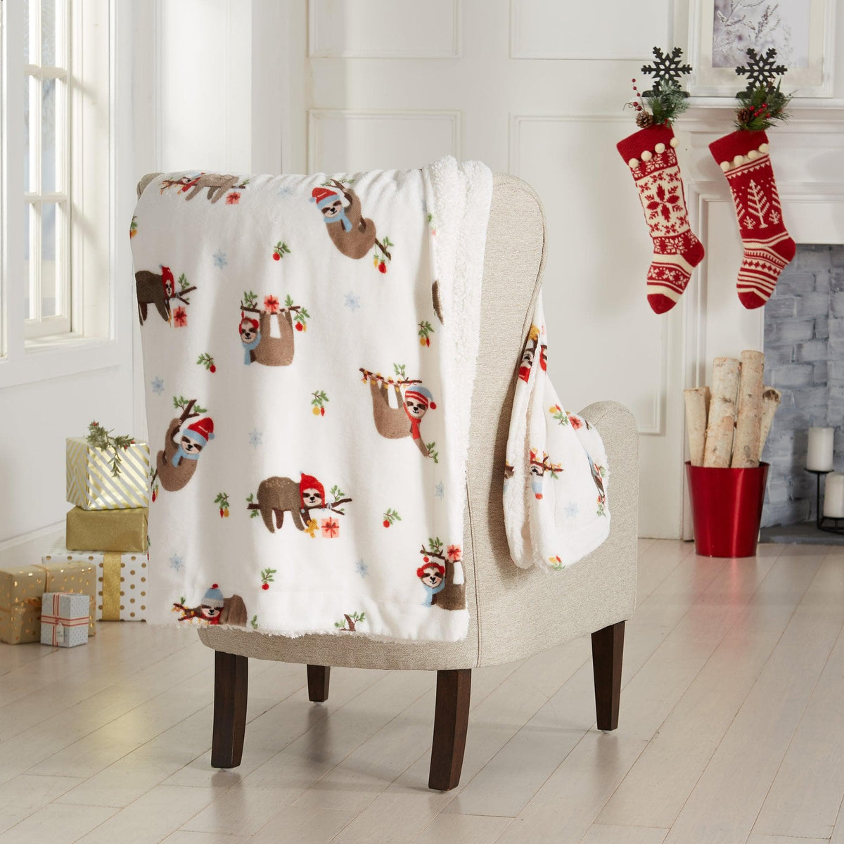 Holiday Sherpa Throw - Esmay Collection