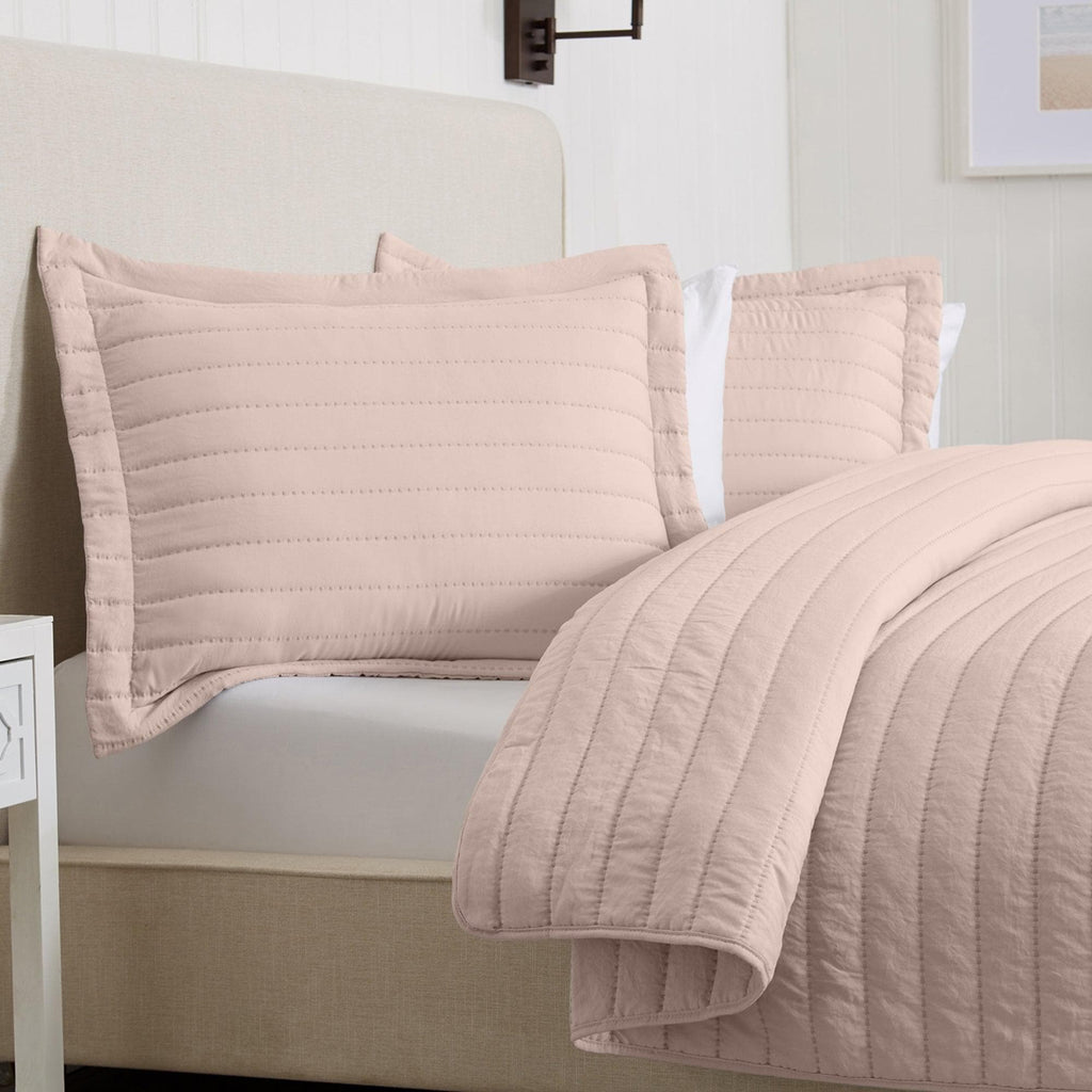Solid Striped Quilt - Virginia Collection