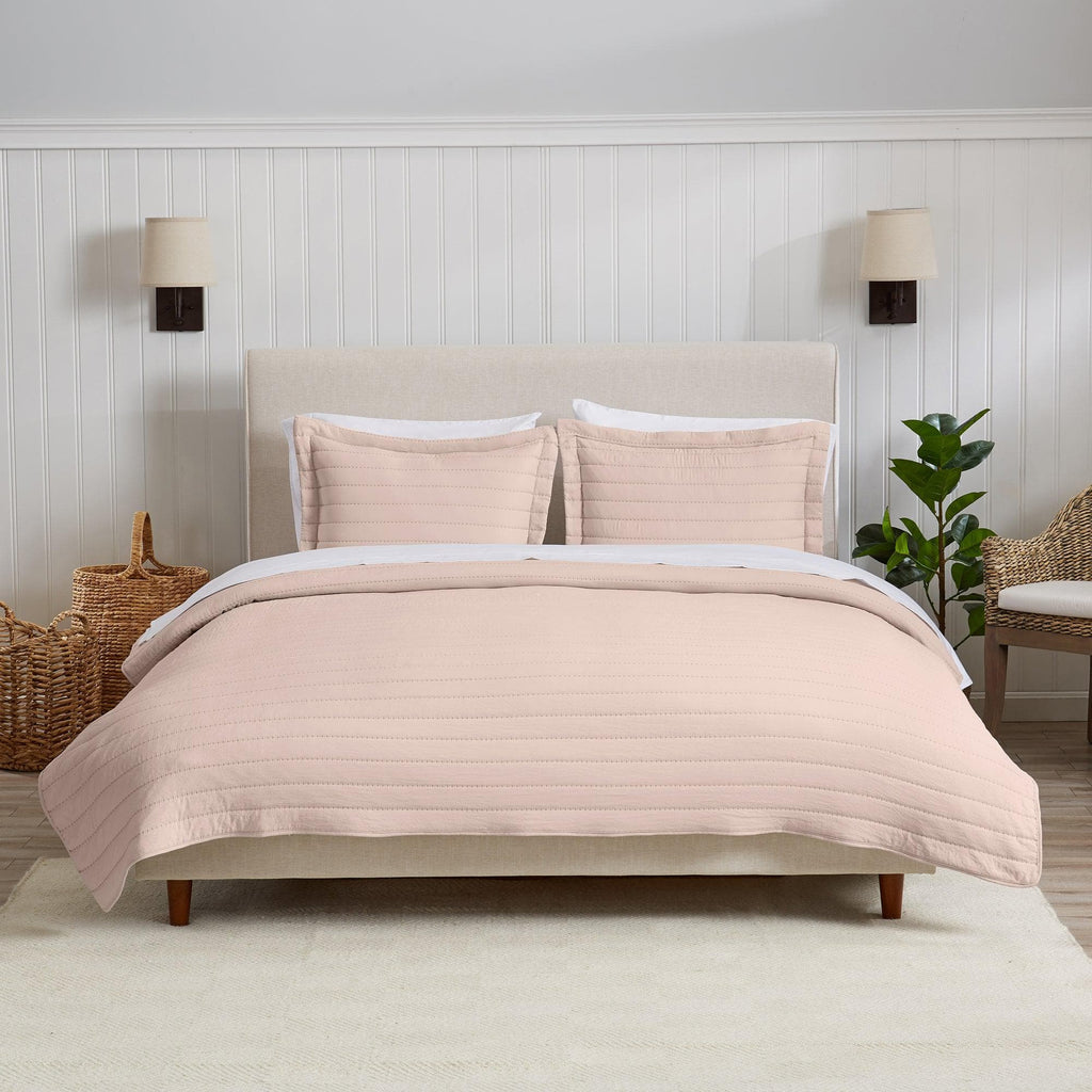 Solid Striped Quilt - Virginia Collection