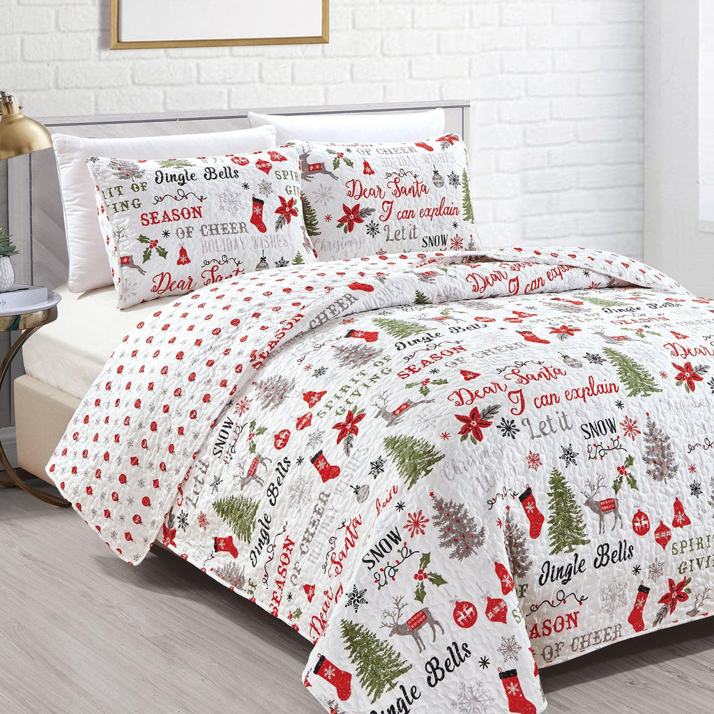 Holiday Quilt Set - Carol Collection
