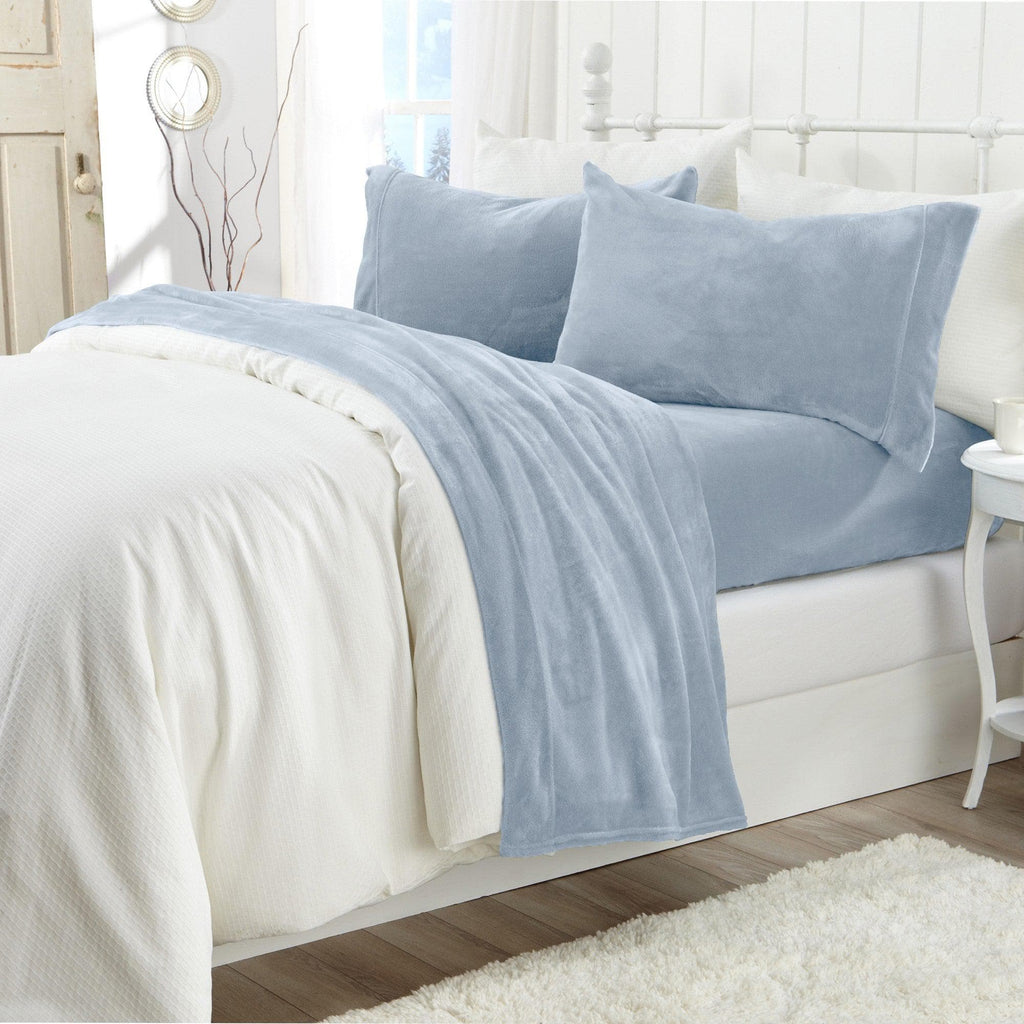 Solid Plush Sheet - Velvet Luxe Collection