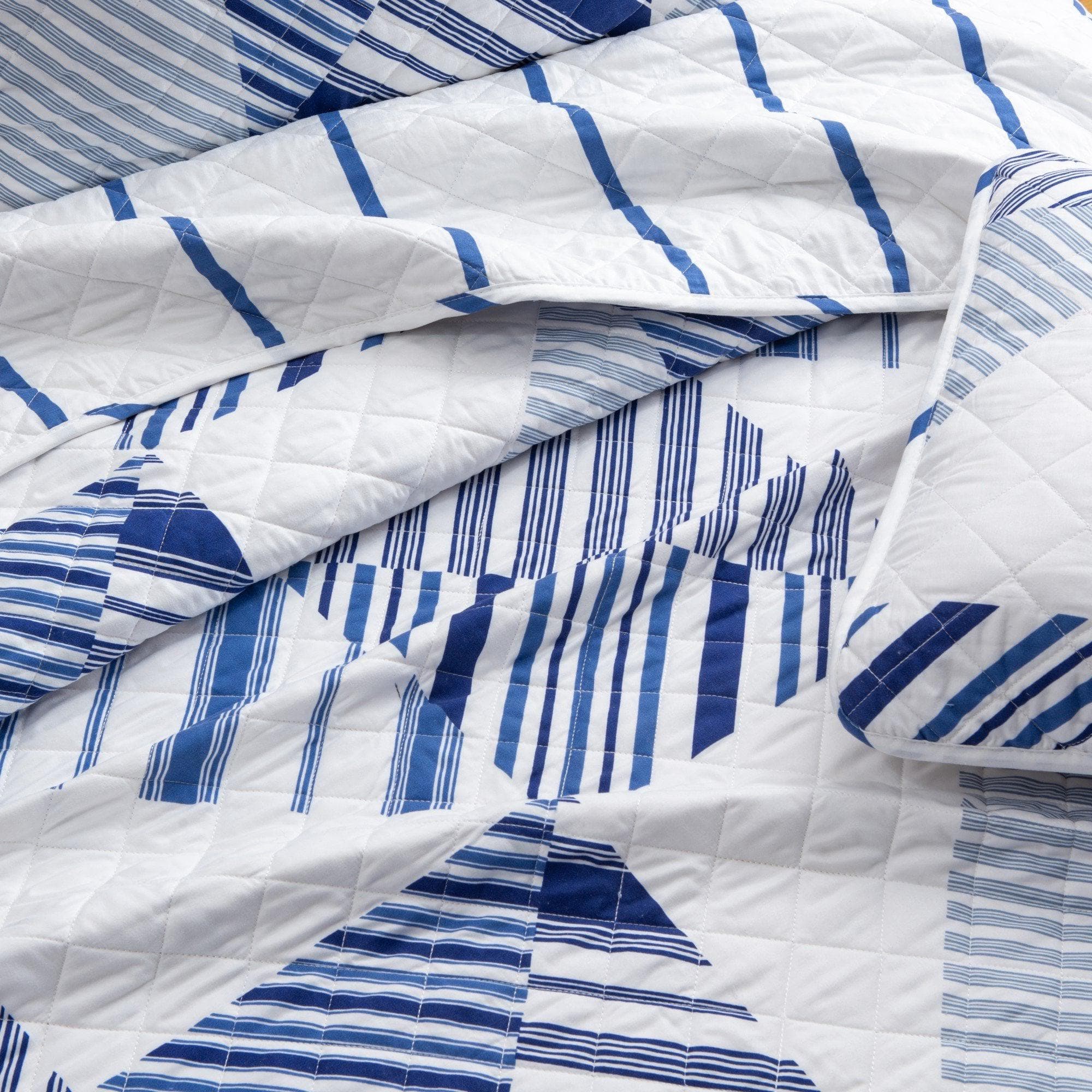 Navy Stripe Quilt - Midnight Bay Collection