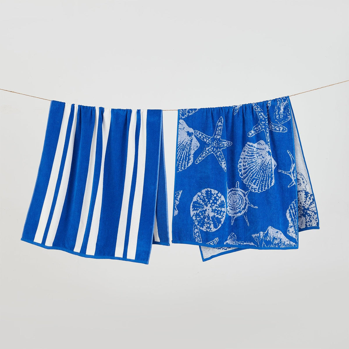 2 Pack 100% Cotton Jacquard Beach Towels - Playa Collection