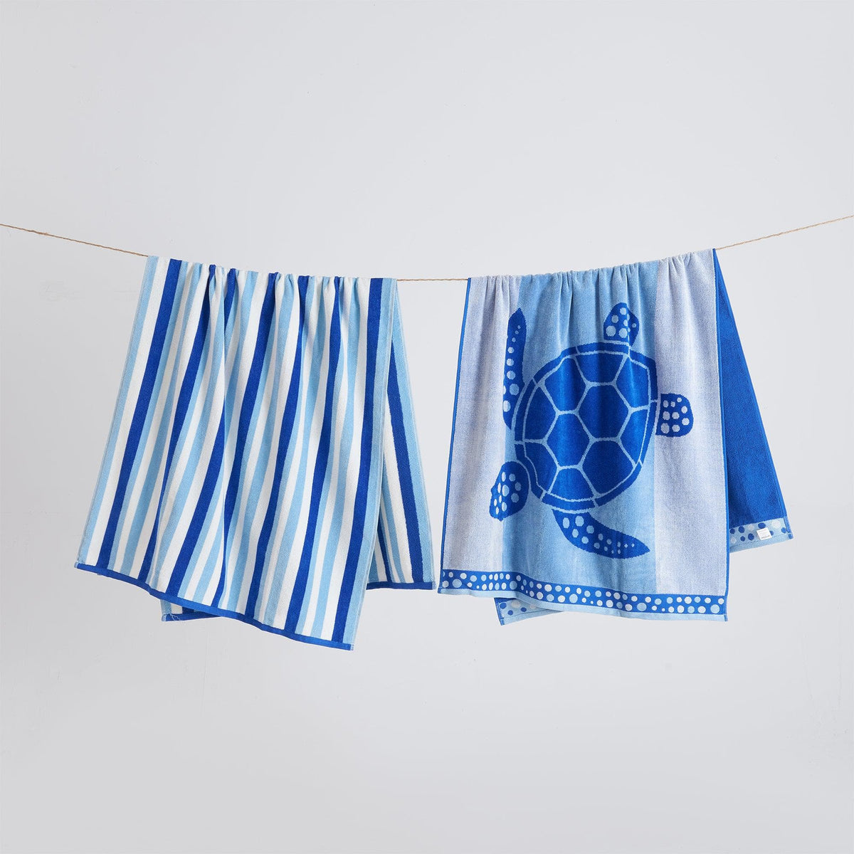 2 Pack 100% Cotton Jacquard Beach Towels - Playa Collection