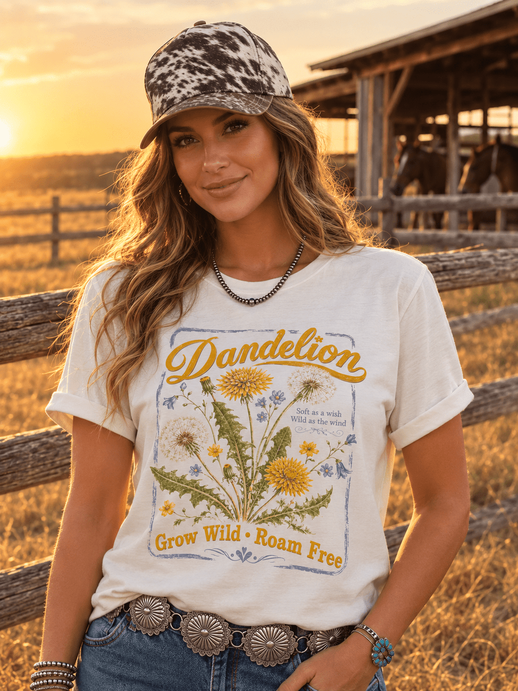 Grow Wild Dandelion Graphic Tee