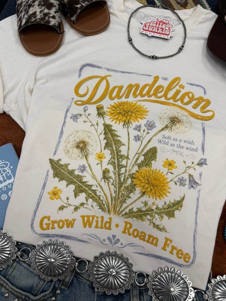 Grow Wild Dandelion Graphic Tee