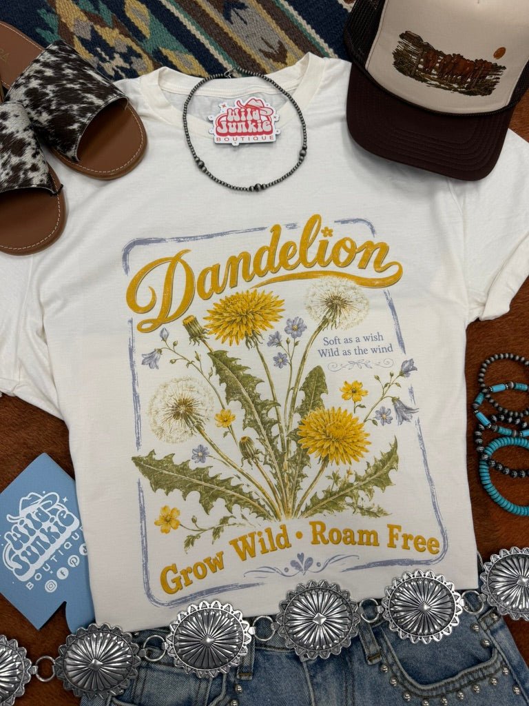 Grow Wild Dandelion Graphic Tee