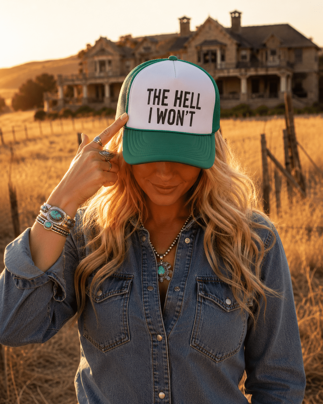 Hell I Won't Trucker Hat