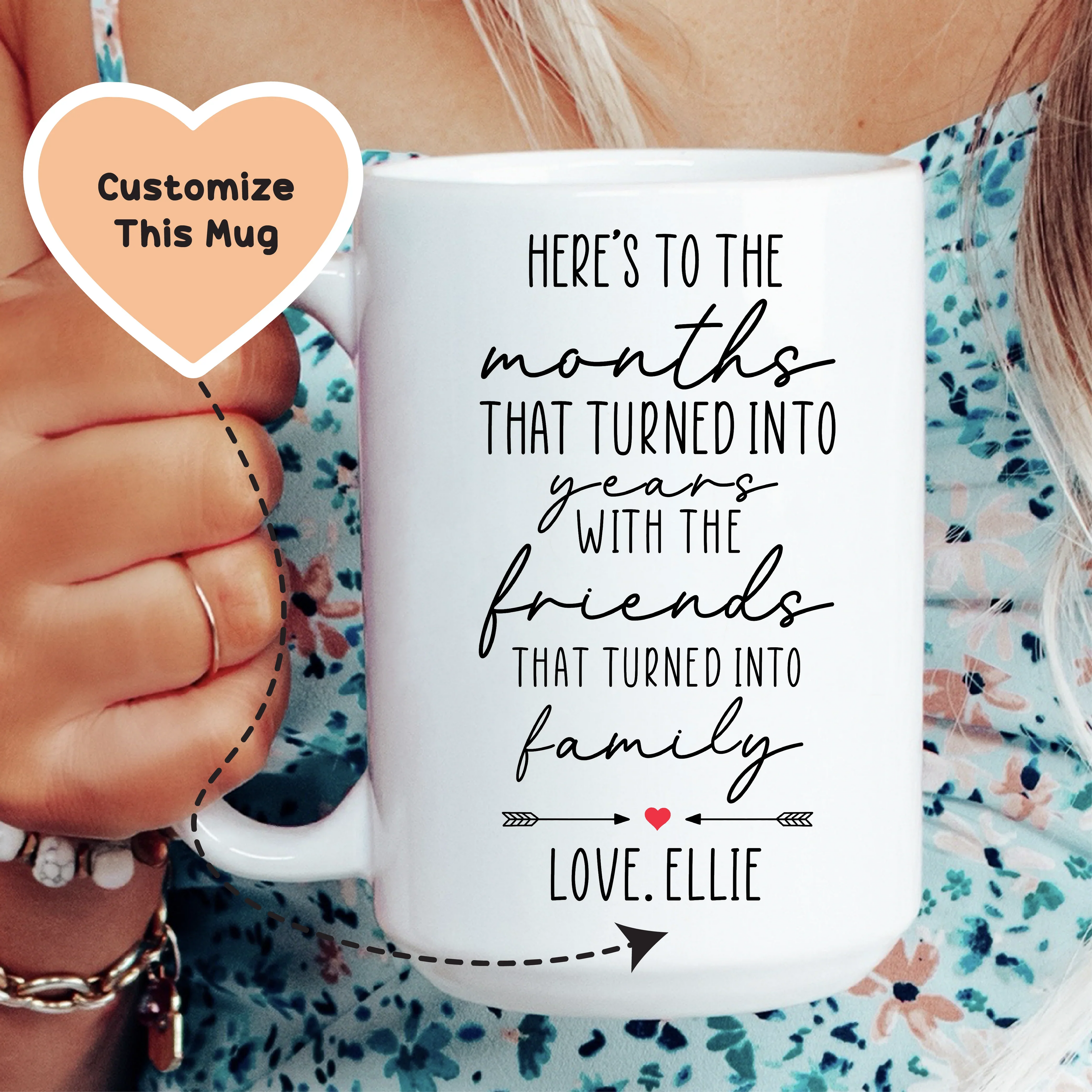 Here's To The Months That Turned Into Years Custom Mug
