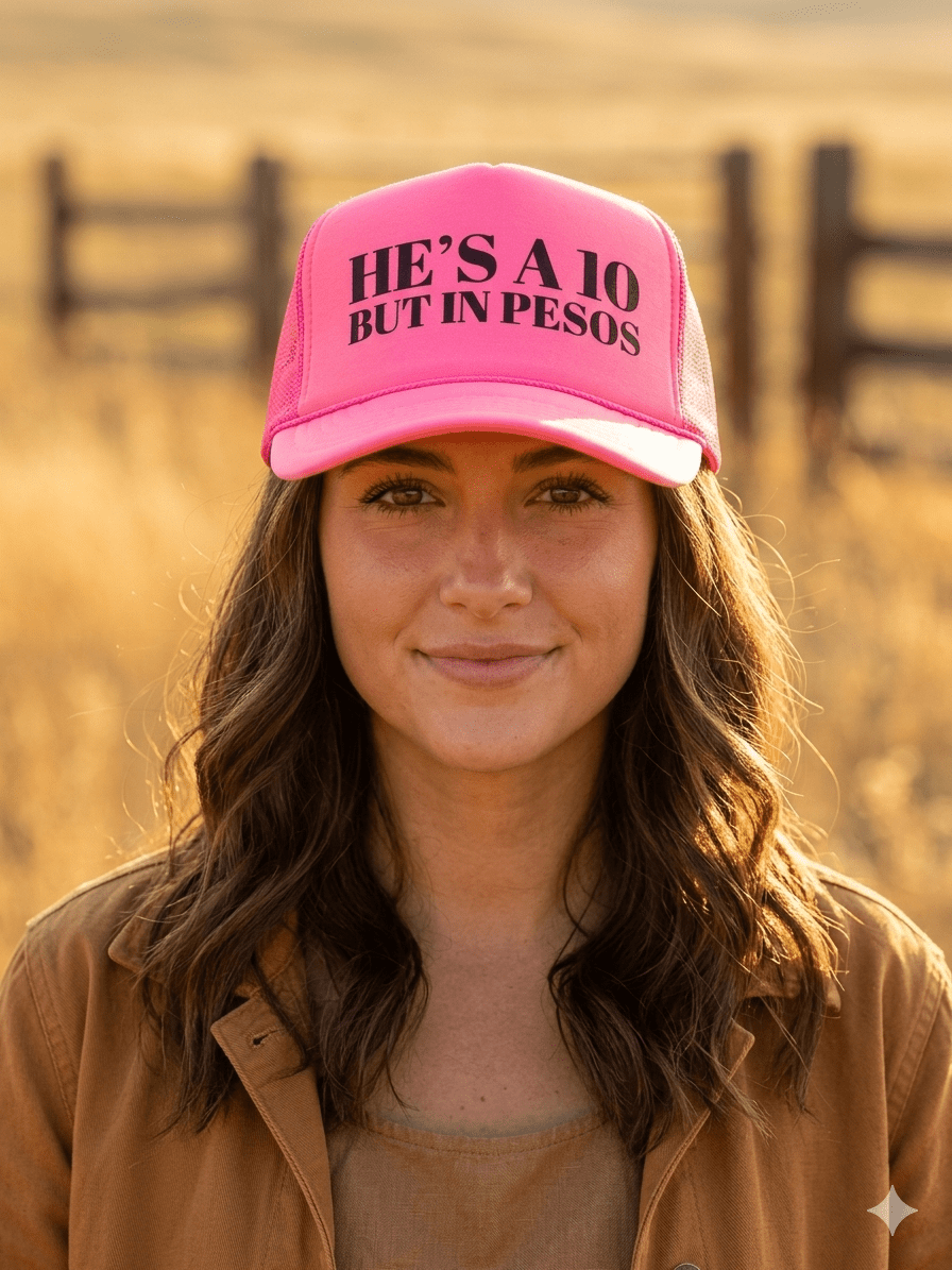 He's A 10 But In Pesos Trucker Hat