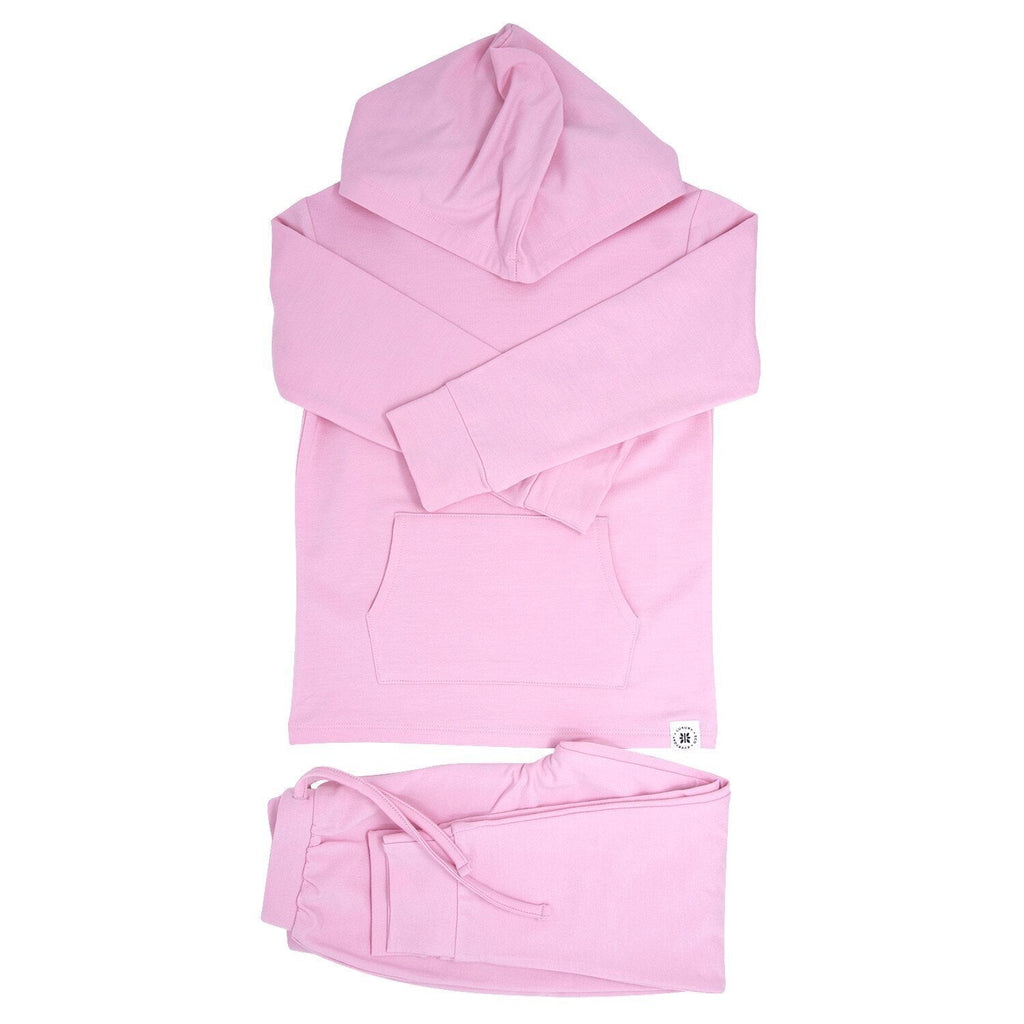 Hooded Jogger Set  Carnation Pink