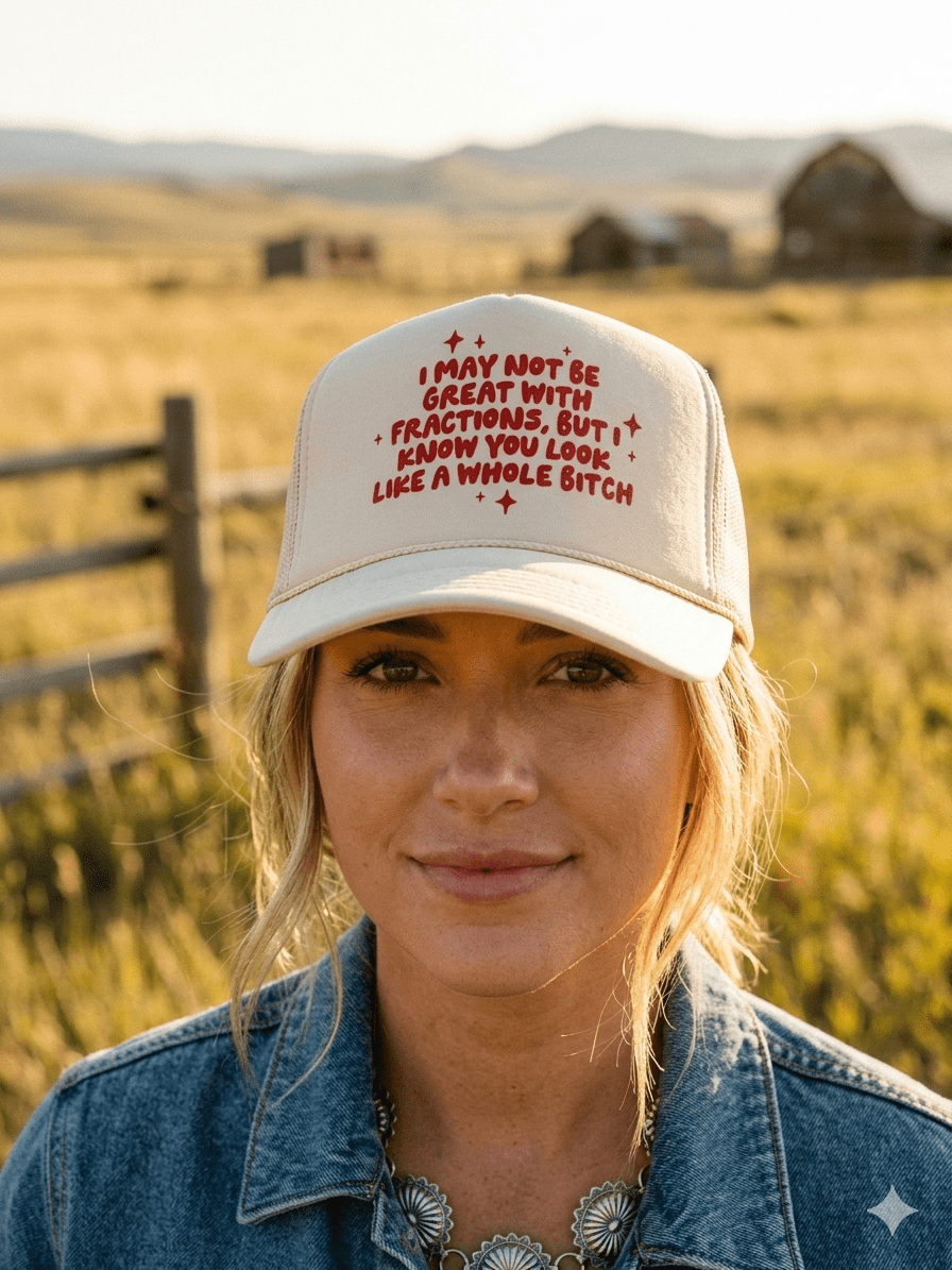I May Not Be Great With Fractions Trucker Hat