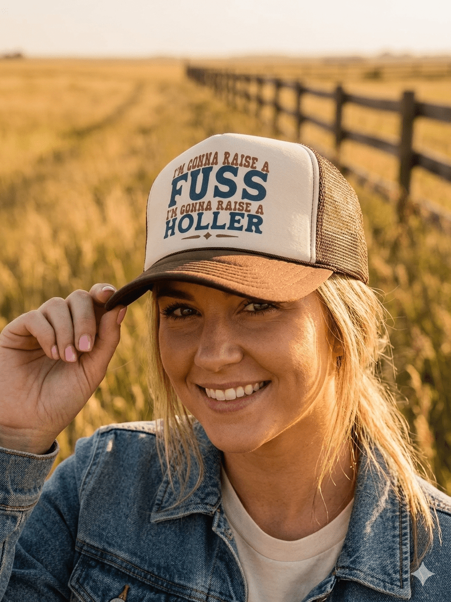 I'm Gonna Raise A Fuss Trucker Hat