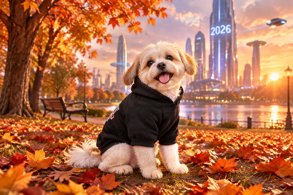 Mommy's Boy Pet Hoodie | Cute Sweatshirt Coat for Dogs & Cats | Small & Medium Pet Outfit
