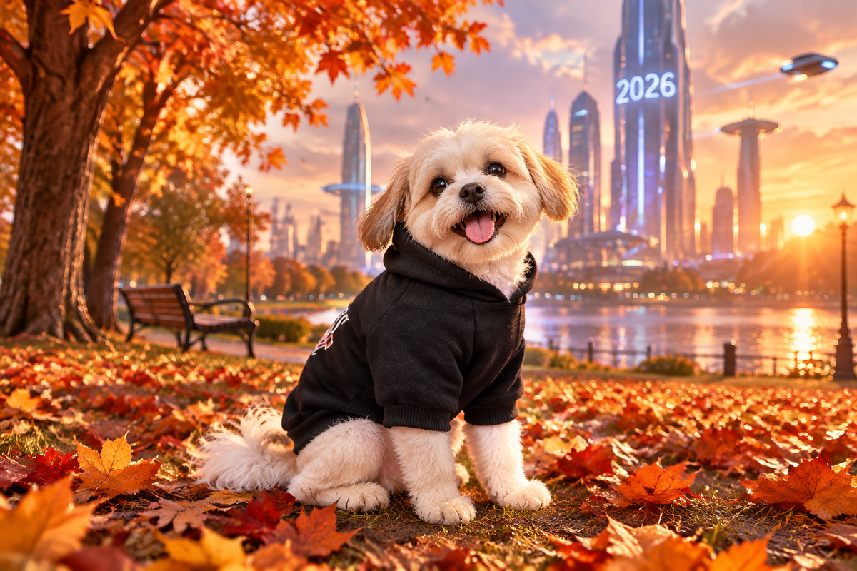 Mommy's Boy Pet Hoodie | Cute Sweatshirt Coat for Dogs & Cats | Small & Medium Pet Outfit