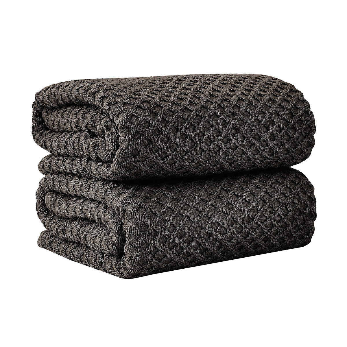 Cotton Diamond Waffle Weave Bath Towel Set - Grayson Collection