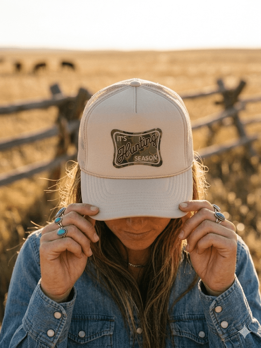 It's Hunting Season Patch Trucker Hat