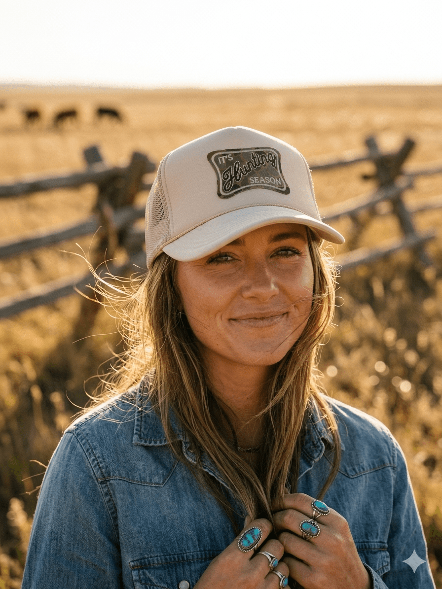 It's Hunting Season Patch Trucker Hat
