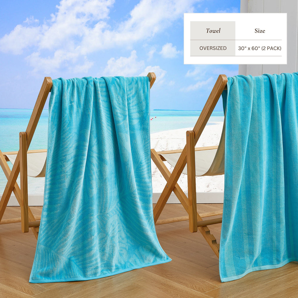 Cotton Velour Beach Towel - Maui Collection