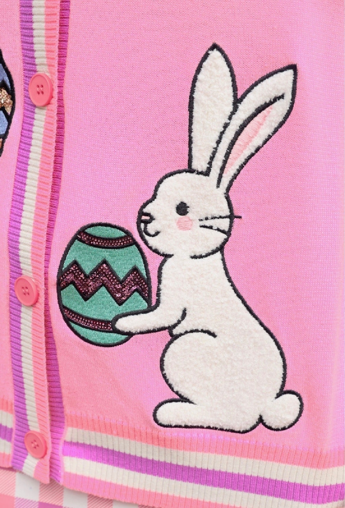 Jess Lea Hoppy Easter Short Sleeve Cardigan