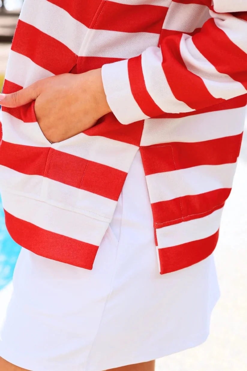 Jess Lea Stars and Stripes Quarter Zip Pullover