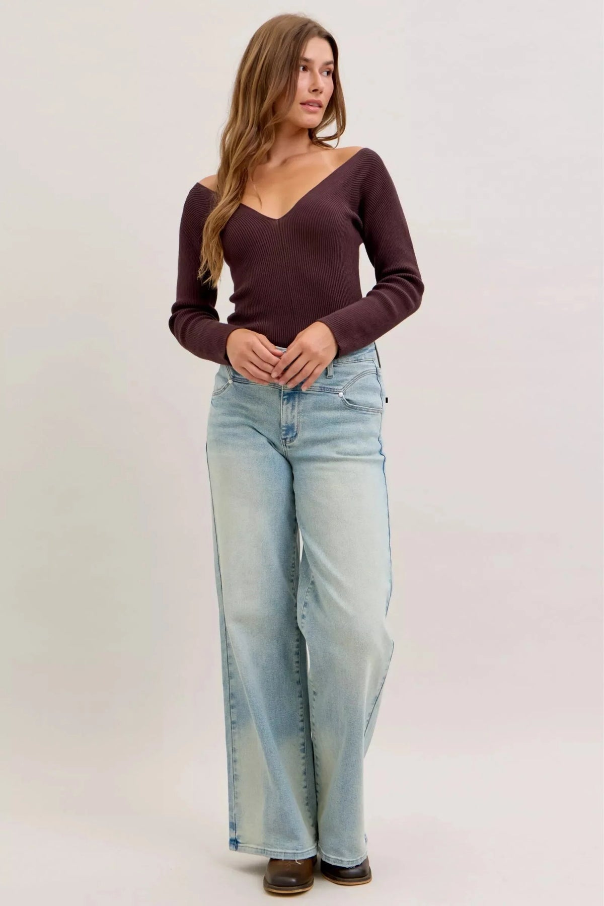 Judy Blue High Waist Column Straight Jeans