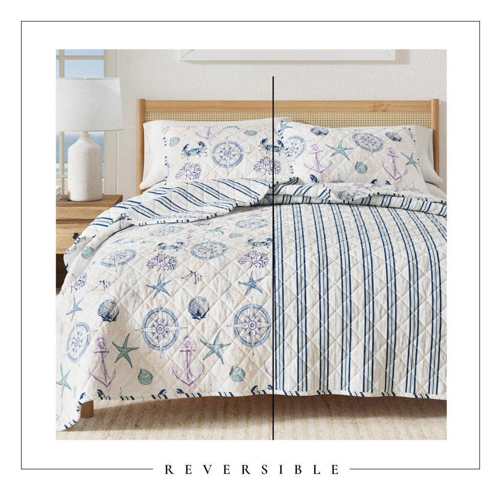 Azure Collection Coastal Quilt Set