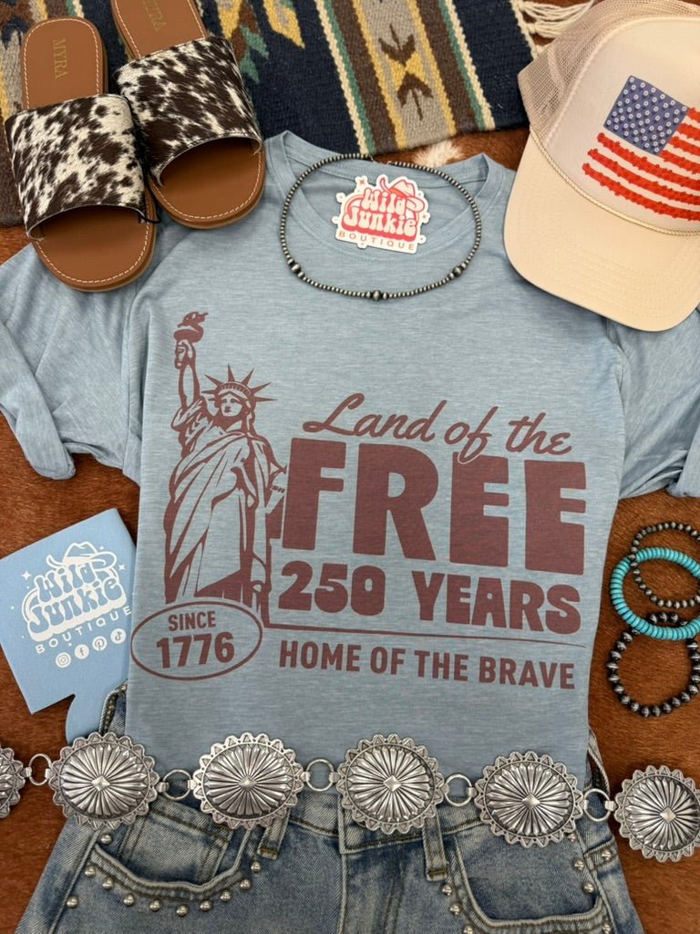 Land of the Free 250 Years Graphic Tee