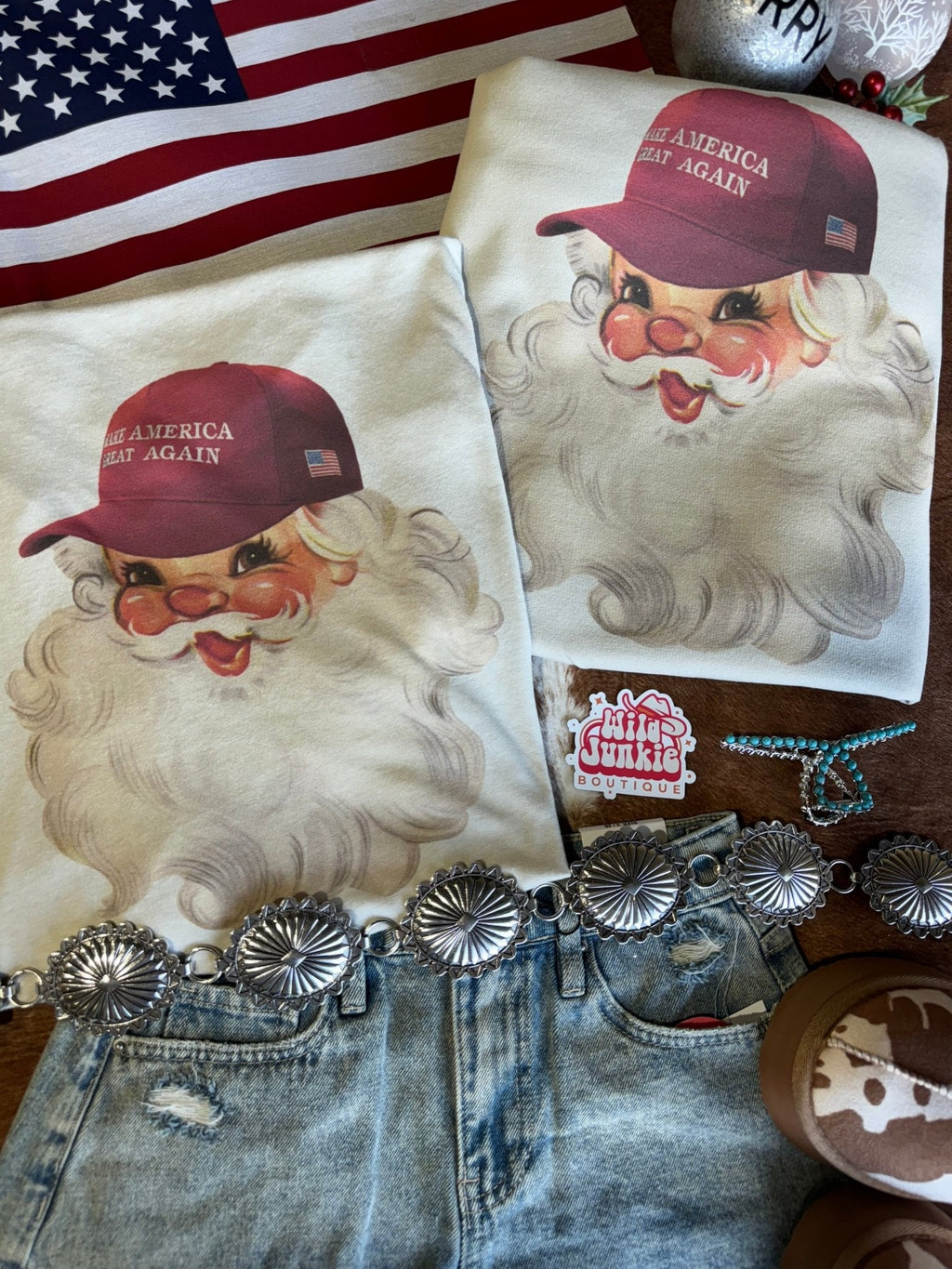 MAGA Santa Graphic Tee