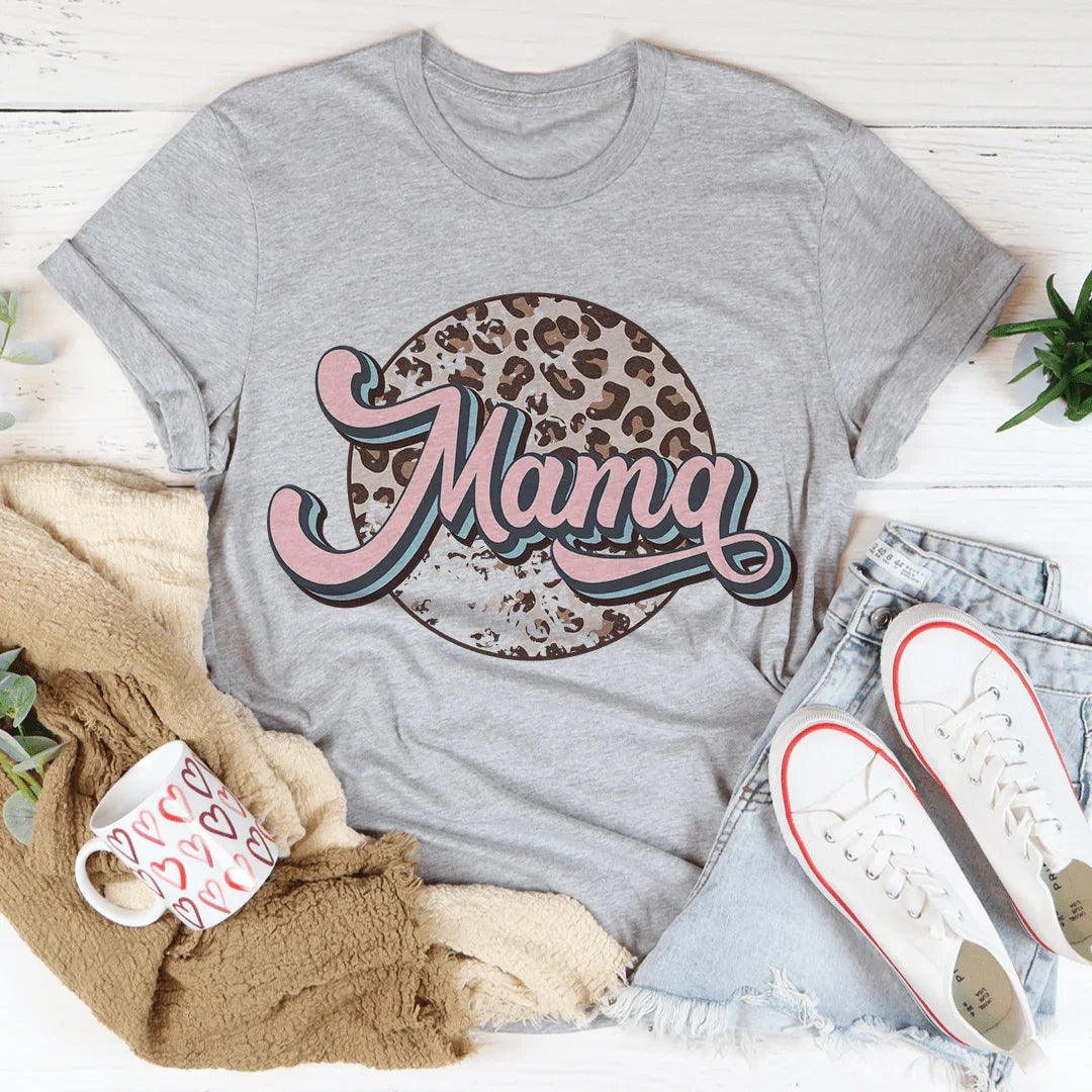 Mama Retro Leopard Tee