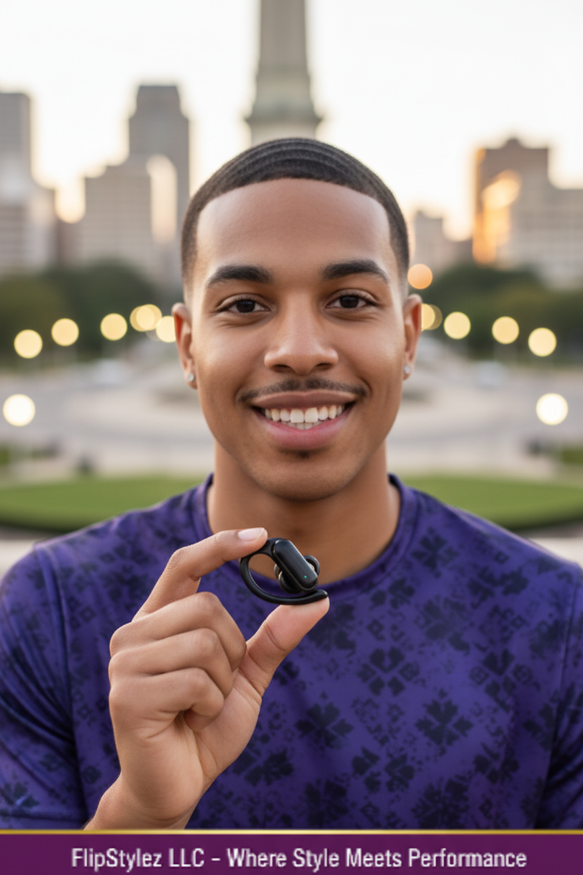 TIPSG A520 Wireless Bluetooth Earbuds – 48Hr Battery | Bluetooth 5.3 | Touch Control | Waterproof | HD Stereo Sound | FlipStylez LLC®