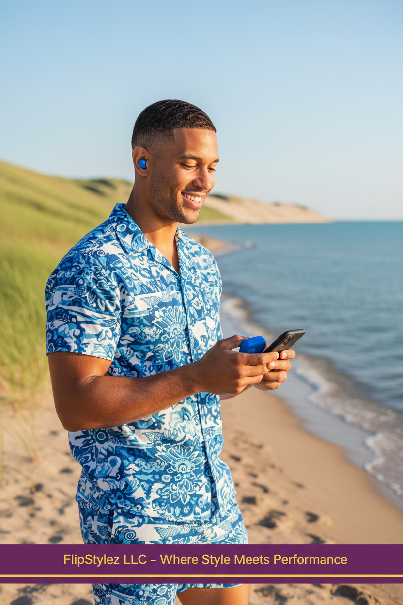 BUNKIMX TWS Bluetooth 5.0 Wireless Earbuds 🎧 | ANC | HiFi Stereo | Waterproof | Charging Case | 5 Colors | FlipStylez LLC®