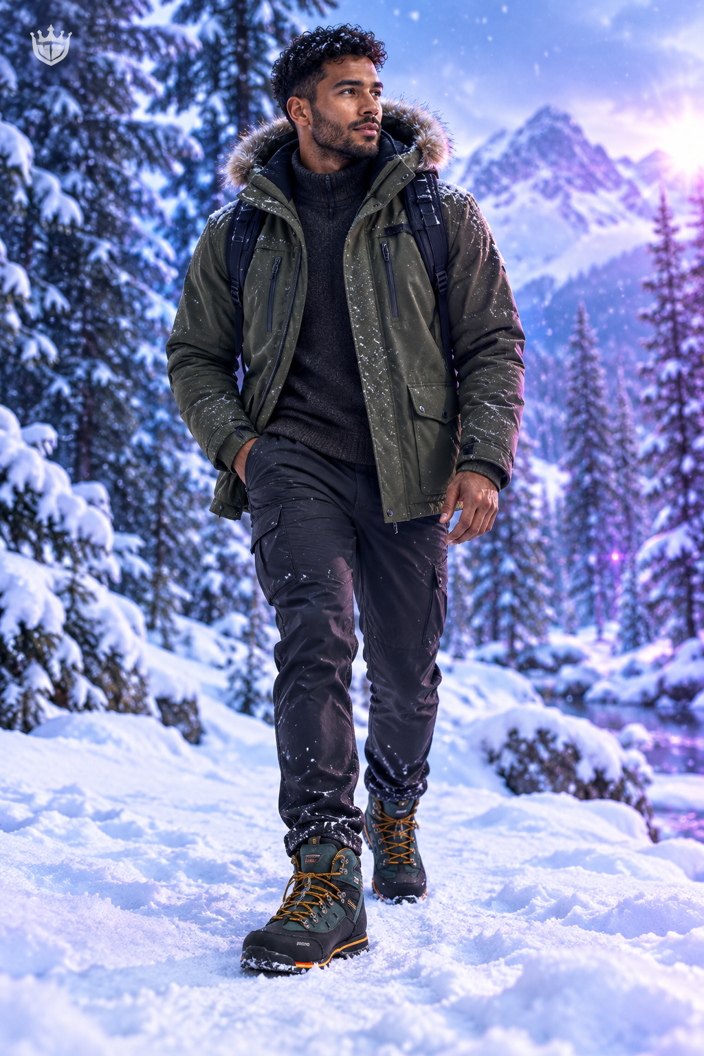 Men's Waterproof Ankle Boots | Genuine Leather Hiking Sneakers | Outdoor & Snow Boots