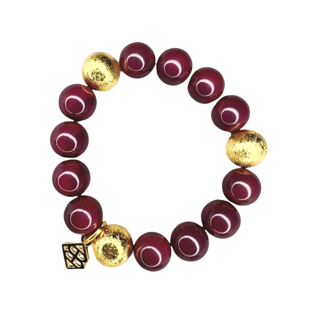 BRIANNA CANNON - 
Maroon Beaded Brianna Bracelet