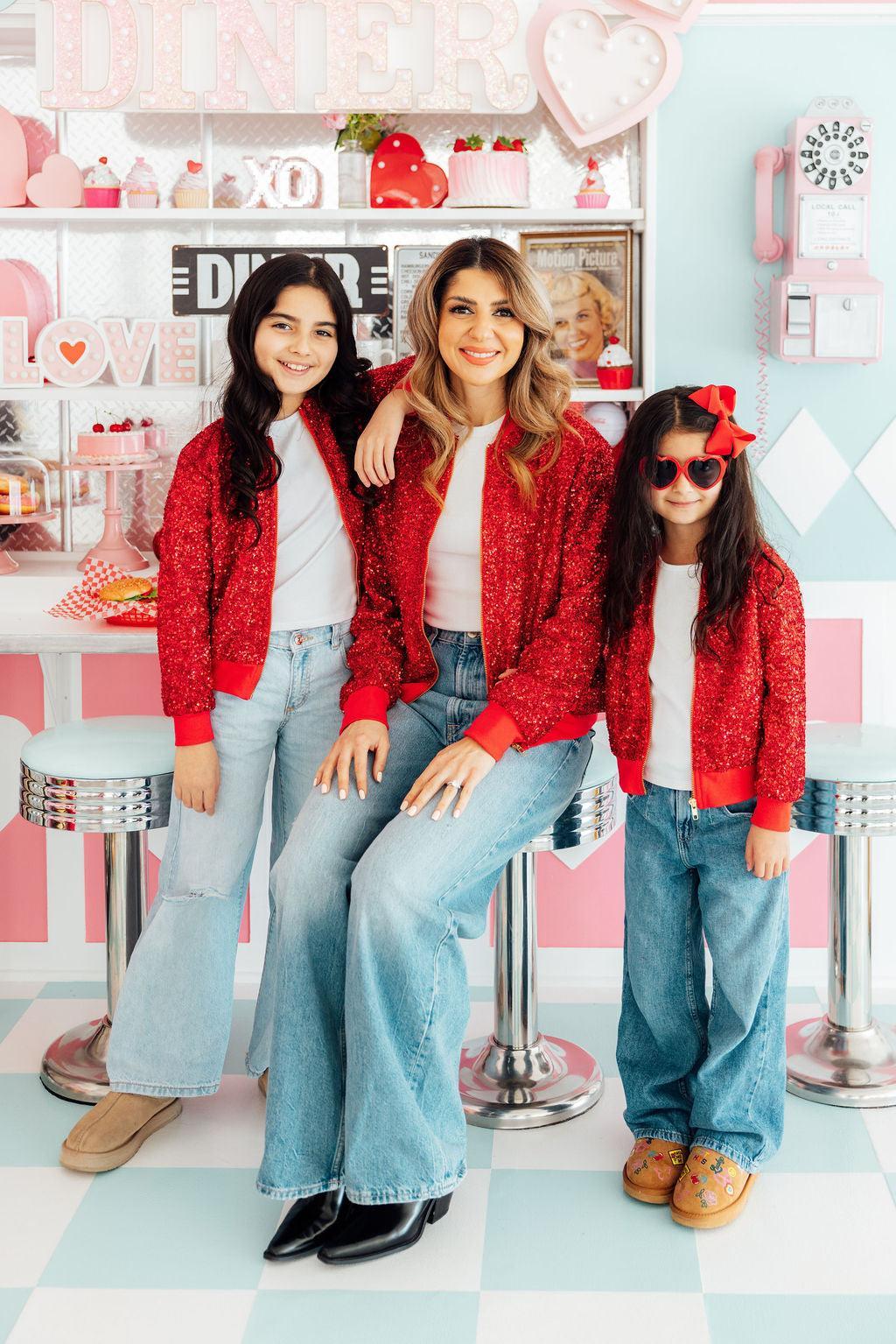 Grown Up Red Sequin Jacket