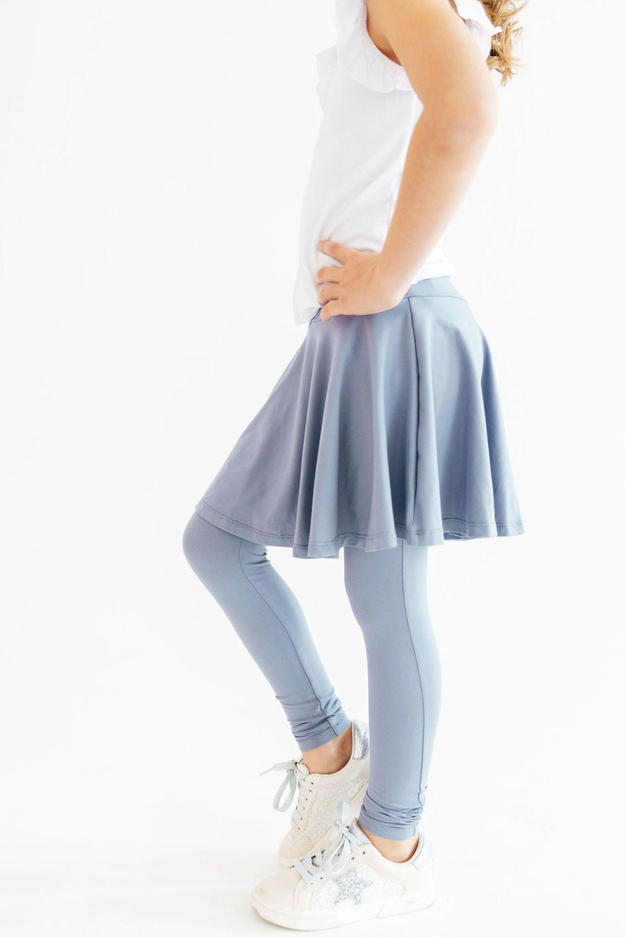 Dusty Blue Twirl Skegging