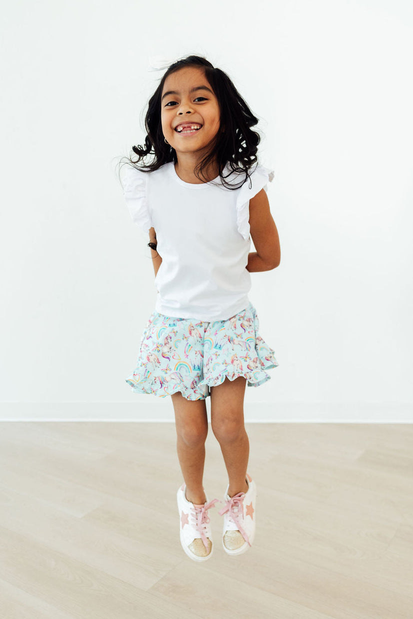 Unicorn Queen Ruffle Twirl Skort