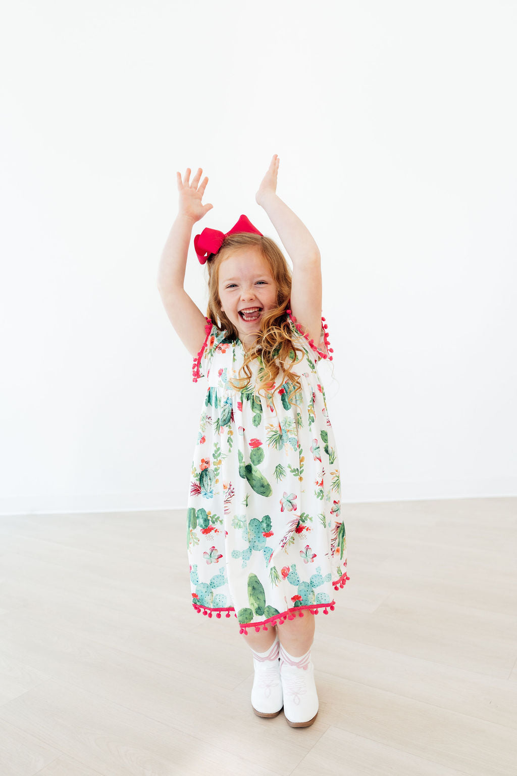 Cute Cactus Pom Pom Dress
