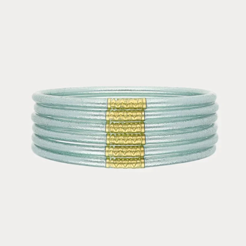 Budhagirl Mint Lumine All Weather Bangles® (Set of 6)