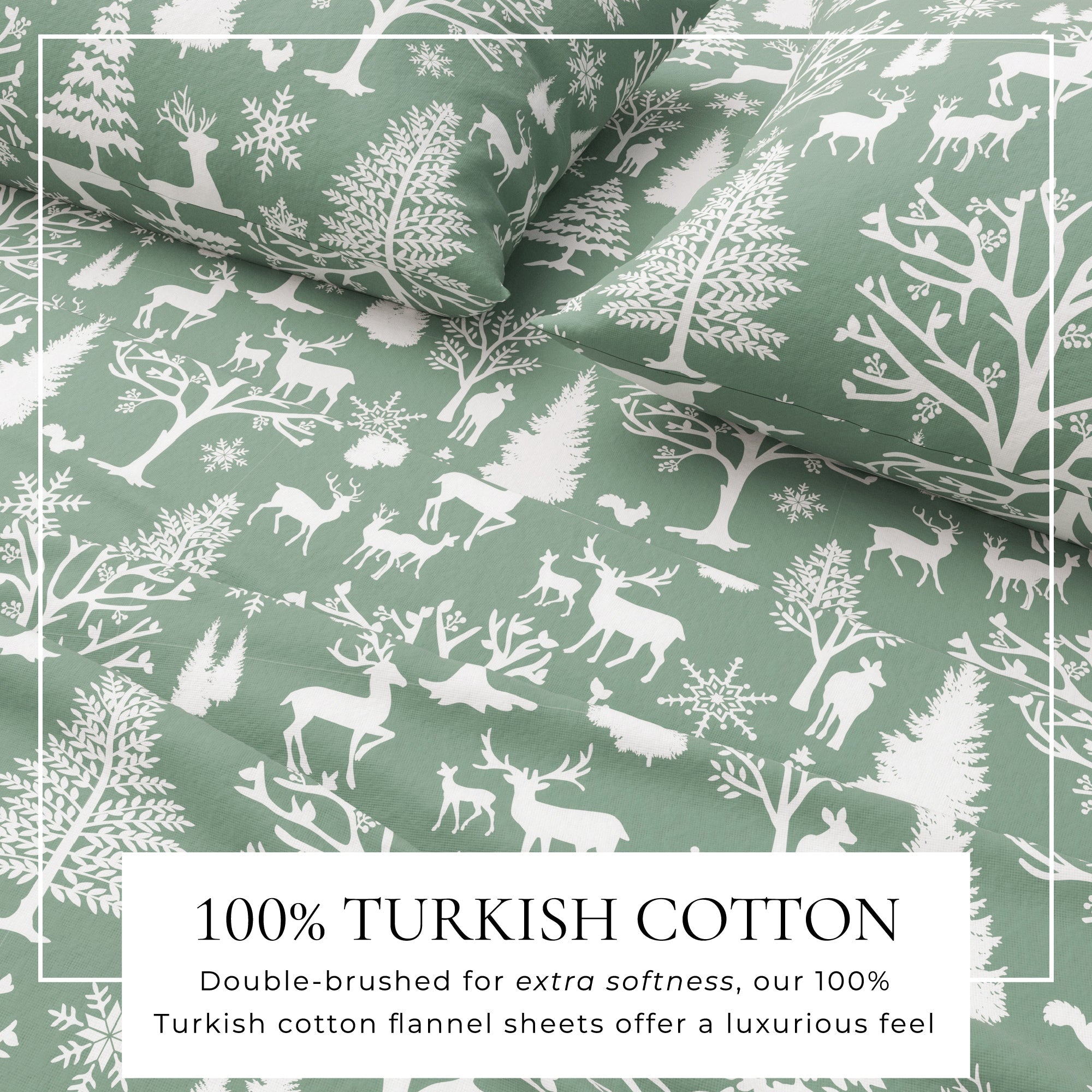 Turkish Cotton Flannel Sheet - Lakeview Collection